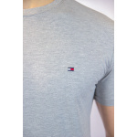 Tommy Hilfiger Koszulka MW0MW10800 Stretch Slim Fit Tee, szara - obrazek 6