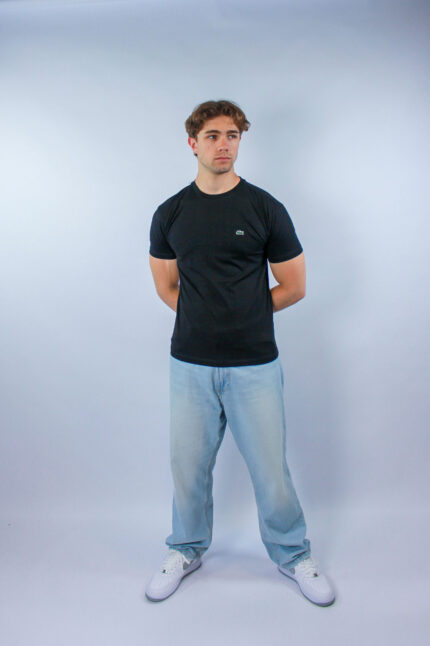 Lacoste Koszulka TH2038 Regular Fit, czarna - obrazek 5