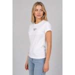 Tommy Jeans Koszulka DW0DW18397 YBR TJM Slim Essential Logo 1 SS EXT, biała - obrazek 2