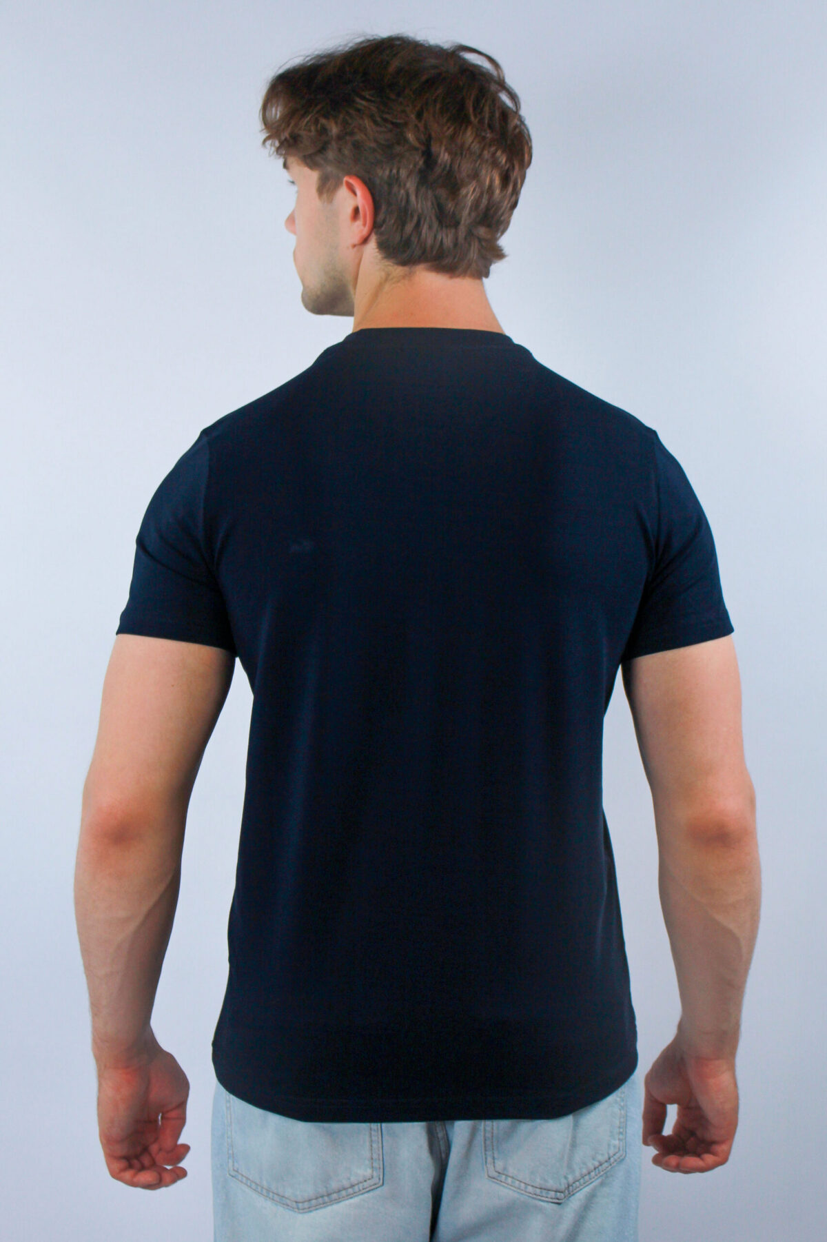 Koszulka Lacoste męska Regular Fit granatowa — zdjęcie 4