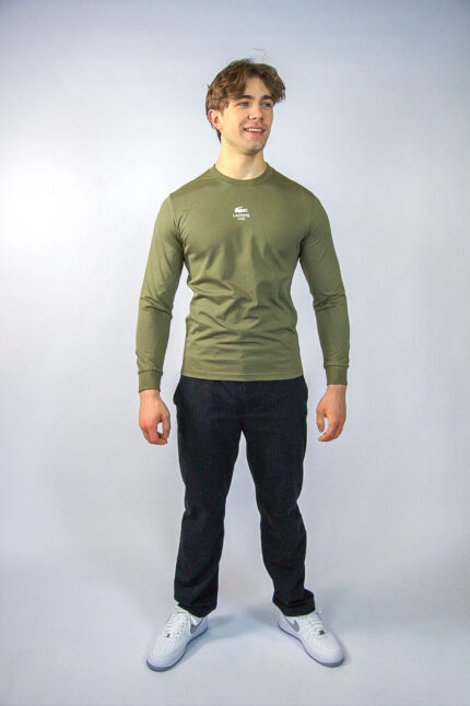 Lacoste Longsleeve TH8135-98 Classic Fit, zielony - obrazek 5