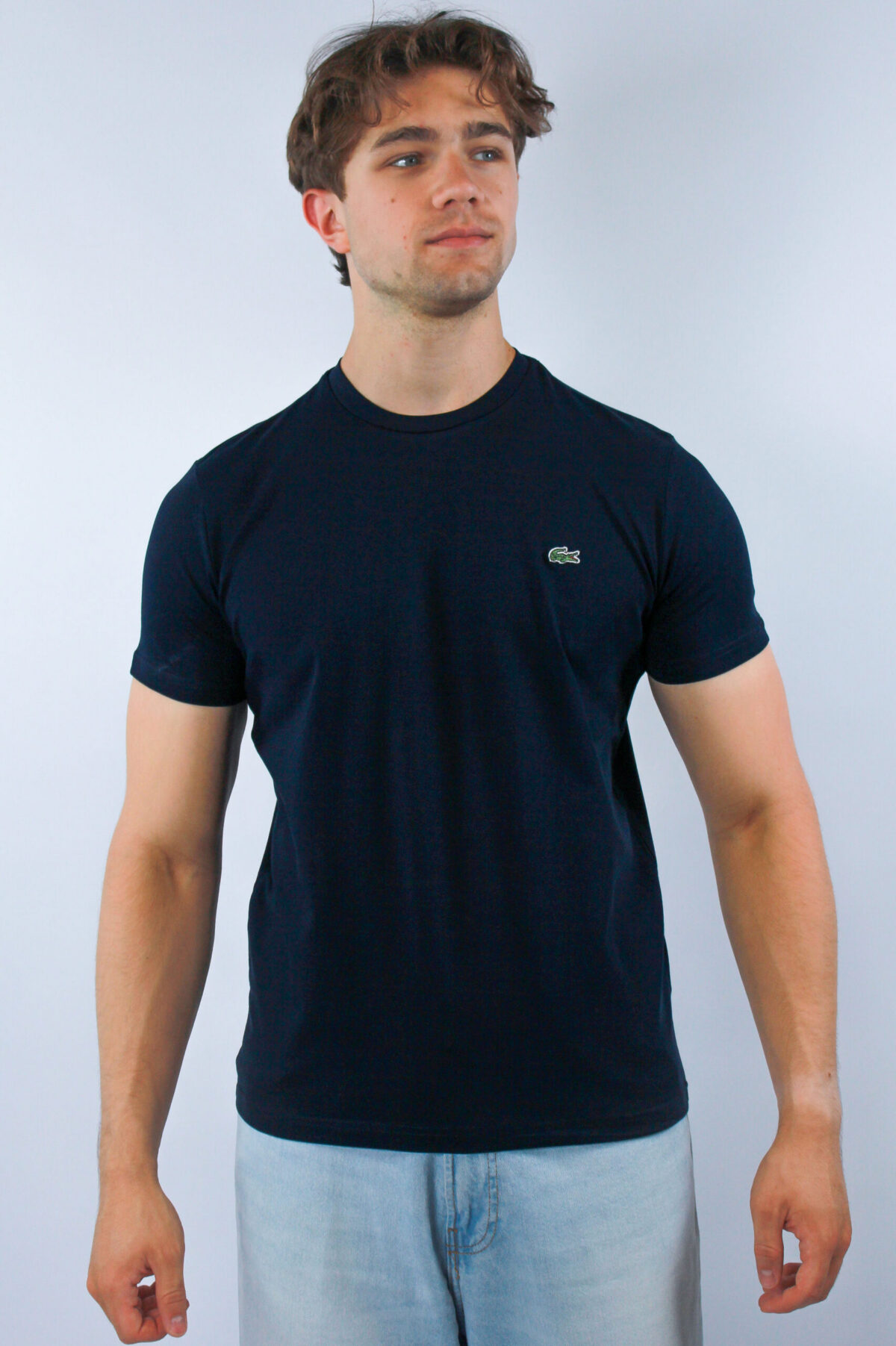 Koszulka Lacoste męska Regular Fit granatowa — zdjęcie 2