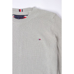 Tommy Hilfiger Sweter MW0MW33511 Chain Ridge Structure Cneck, szary - obrazek 10