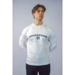 Armani Exchange Bluza TUMH2948Y65 Sweatshirt, biała - obrazek 5