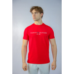 Tommy Hilfiger Koszulka MW0MW11797 Core Tommy Logo Tee, czerwona