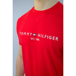 Tommy Hilfiger Koszulka MW0MW11797 Core Tommy Logo Tee, czerwona - obrazek 7