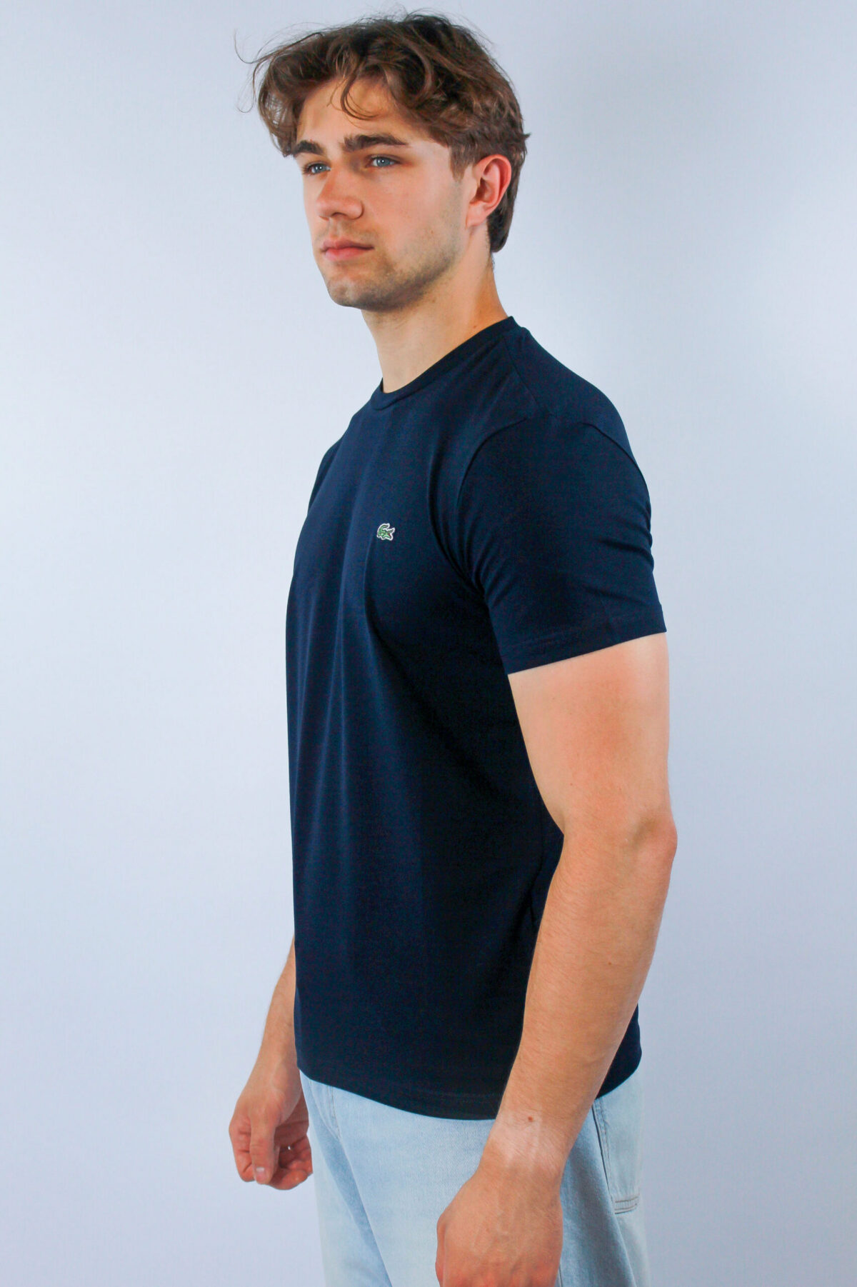 Koszulka Lacoste męska Regular Fit granatowa — zdjęcie 3