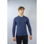 Tommy Hilfiger Sweter MW0MW33511 Chain Ridge Structure Cneck, granatowy