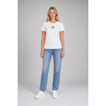 Pinko Koszulka 100355 A0KO Jersey Cottone ST Logo, biała - obrazek 6