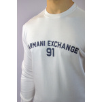 Armani Exchange Bluza TUMH2948Y65 Sweatshirt, biała - obrazek 8