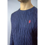 Polo Ralph Lauren Sweter 710876762 Cable-Knit Cotton Sweater, granatowy - obrazek 6