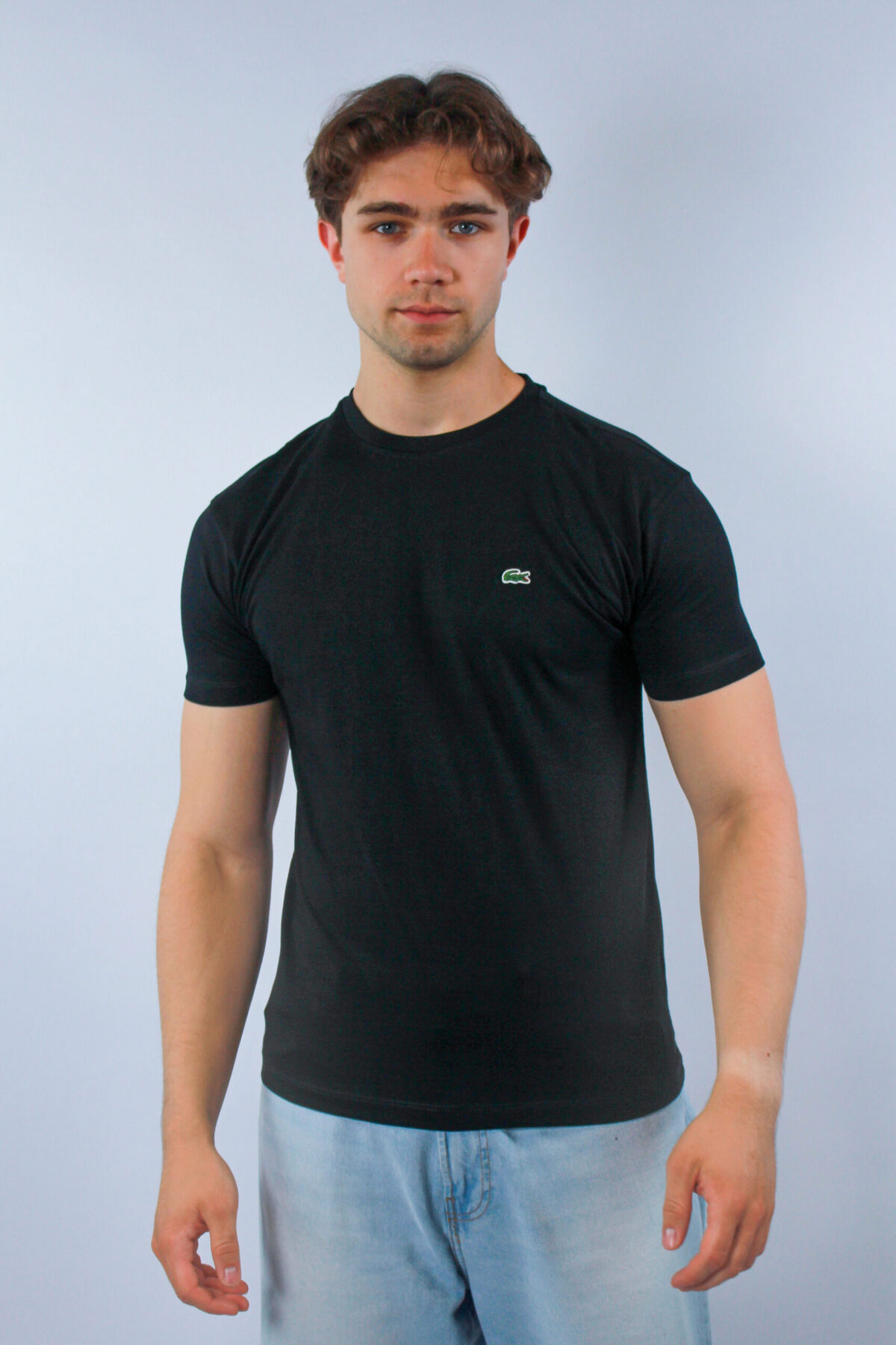 Koszulka Lacoste męska Regular Fit czarna