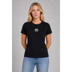 Pinko Koszulka 100355 A0KO Jersey Cottone ST Logo, czarna - obrazek 3