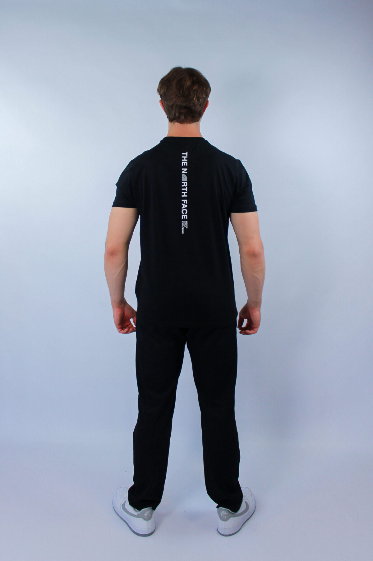 Koszulka The North Face męska Vertical Logo czarna — zdjęcie 5
