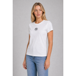 Pinko Koszulka 100355 A0KO Jersey Cottone ST Logo, biała - obrazek 2
