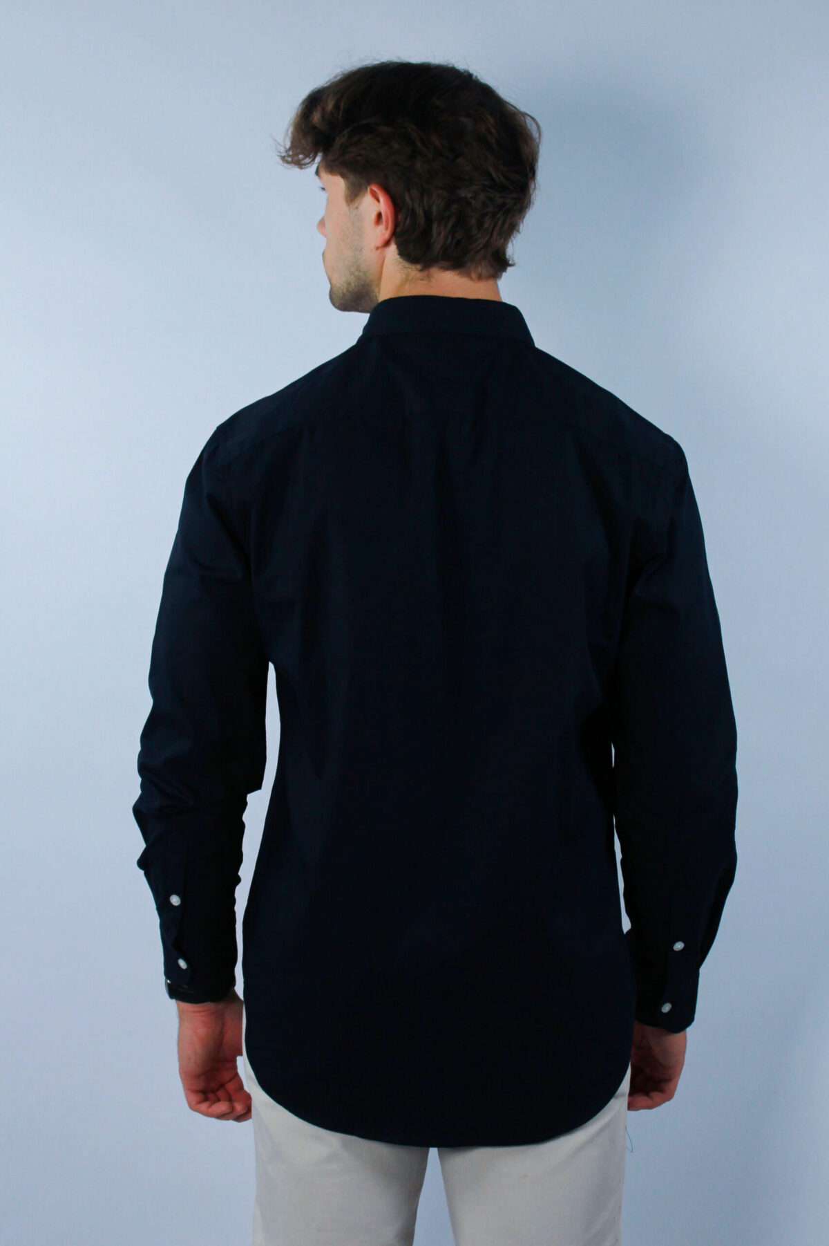 Koszula Tommy Jeans męska Slim Fit granatowa — zdjęcie 6
