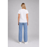 Pinko Koszulka 100355 A0KO Jersey Cottone ST Logo, biała - obrazek 7