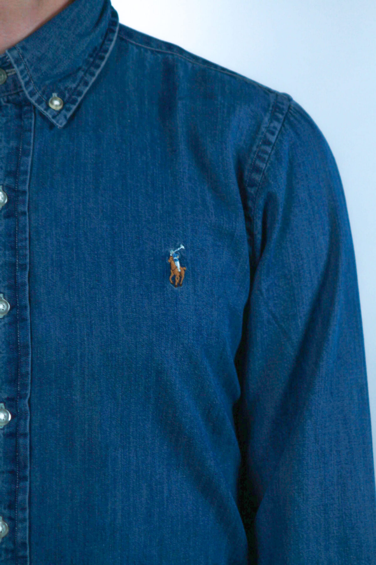 Koszula Ralph Lauren męska granatowa — zdjęcie 9