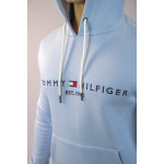 Tommy Hilfiger Bluza MW0MW11599 Core Tommy Logo Hoody, niebieska - obrazek 8