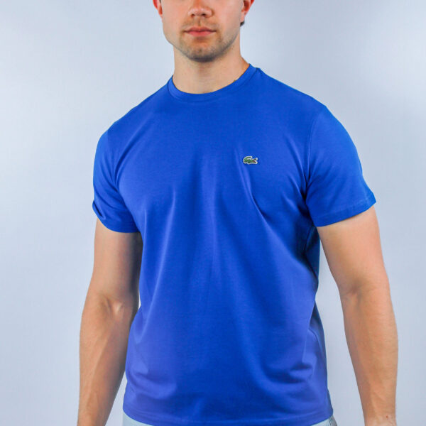 Koszulka Lacoste męska Regular Fit niebieska