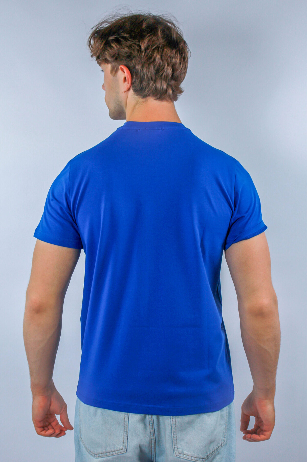 Koszulka Lacoste męska Regular Fit niebieska — zdjęcie 6