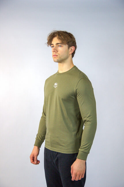 Lacoste Longsleeve TH8135-98 Classic Fit, zielony - obrazek 3