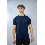 Tommy Hilfiger Koszulka MW0MW10800 Stretch Slim Fit Tee, granatowa - obrazek 3