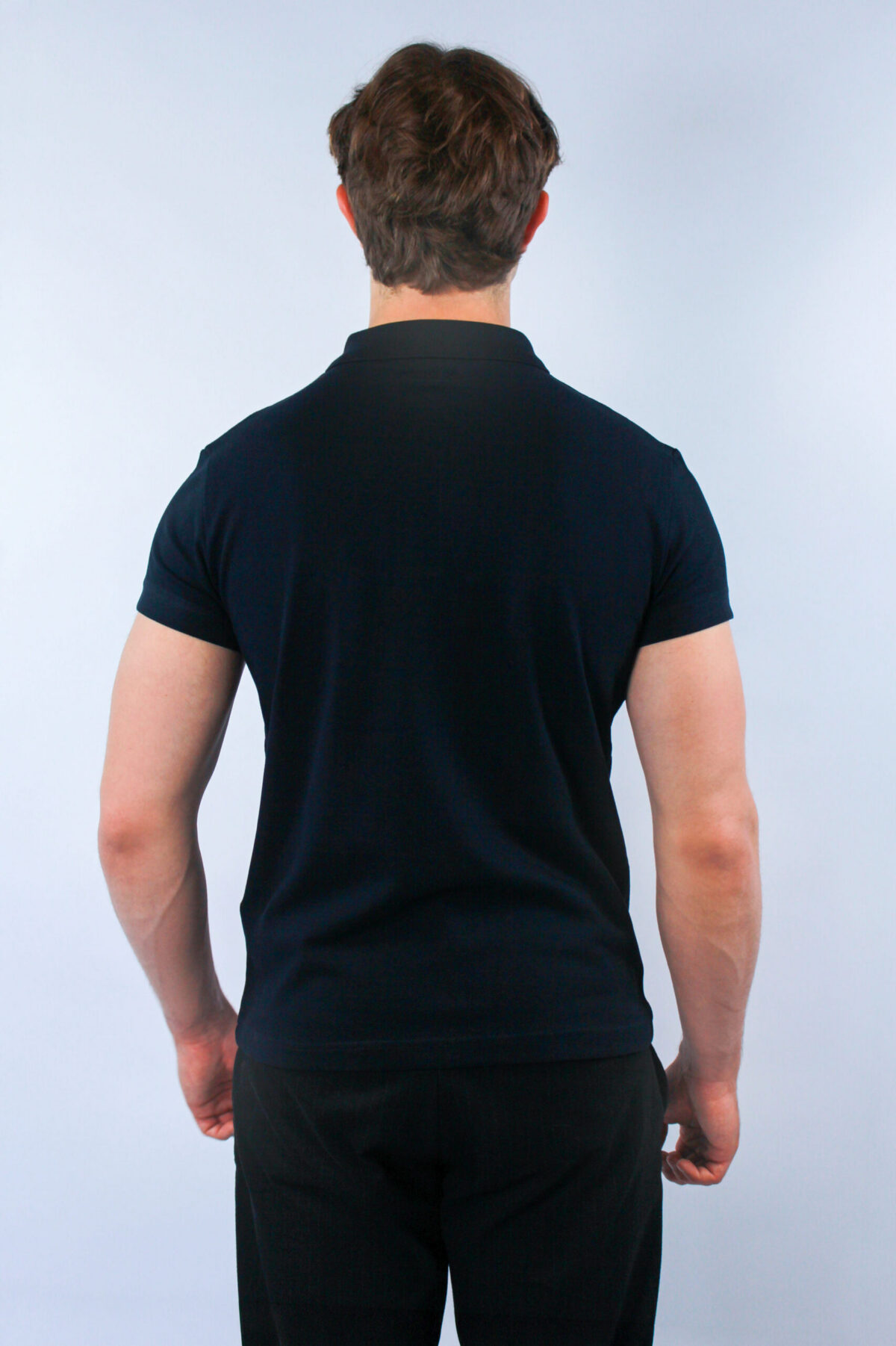 Koszulka polo Lacoste męska Regular Fit granatowa — zdjęcie 6