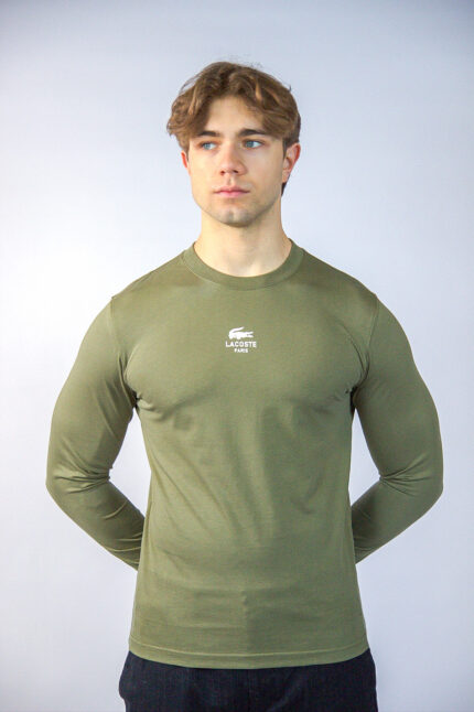 Lacoste Longsleeve TH8135-98 Classic Fit, zielony - obrazek 4