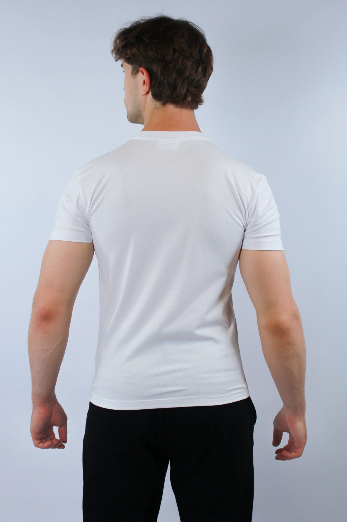 Koszulka Lacoste męska Regular Fit biała — zdjęcie 4
