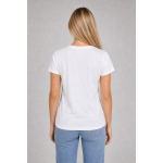 Guess Koszulka W1YI1BI3Z14 Triangle Logo T-shirt, biała - obrazek 5