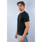 Lacoste Koszulka TH2038 Regular Fit, czarna - obrazek 2