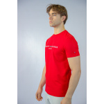 Tommy Hilfiger Koszulka MW0MW11797 Core Tommy Logo Tee, czerwona - obrazek 3