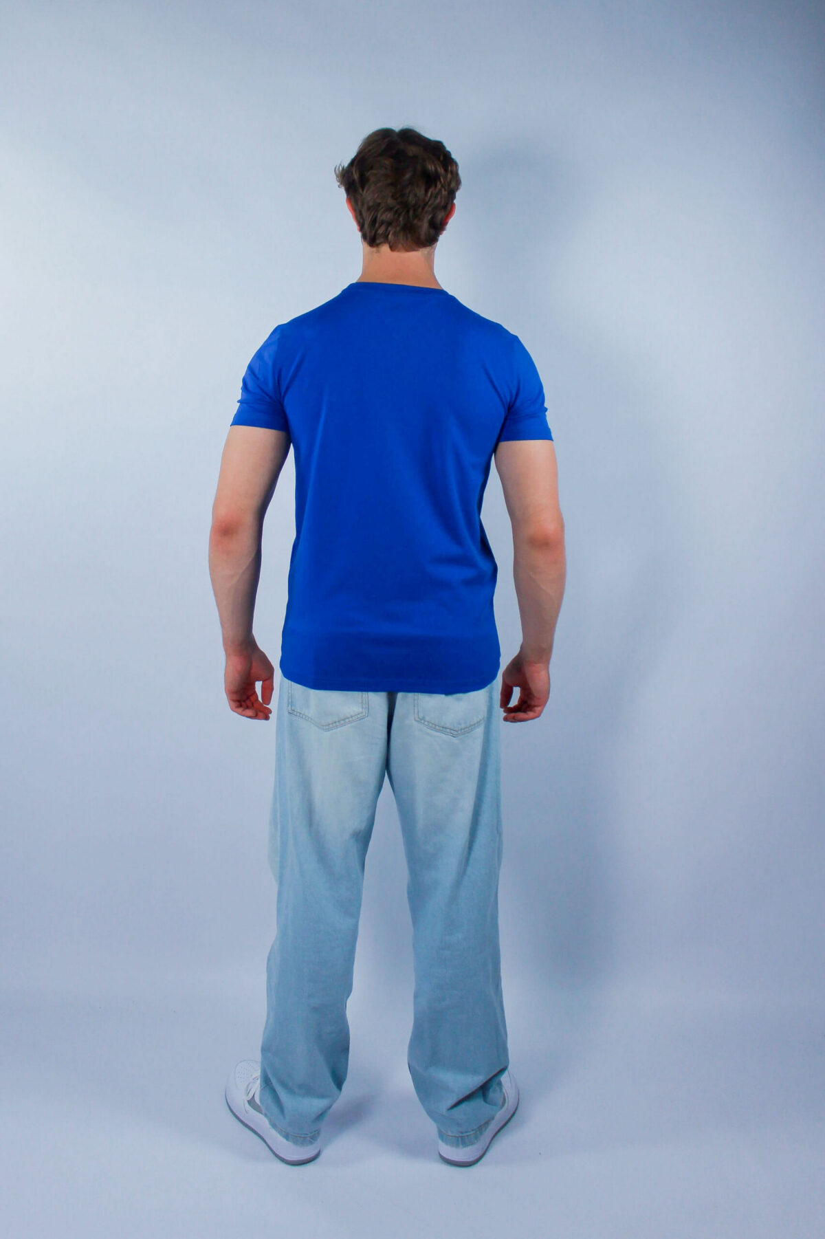 Koszulka Tommy Hilfiger męska Stretch Slim Fit niebieska — zdjęcie 7