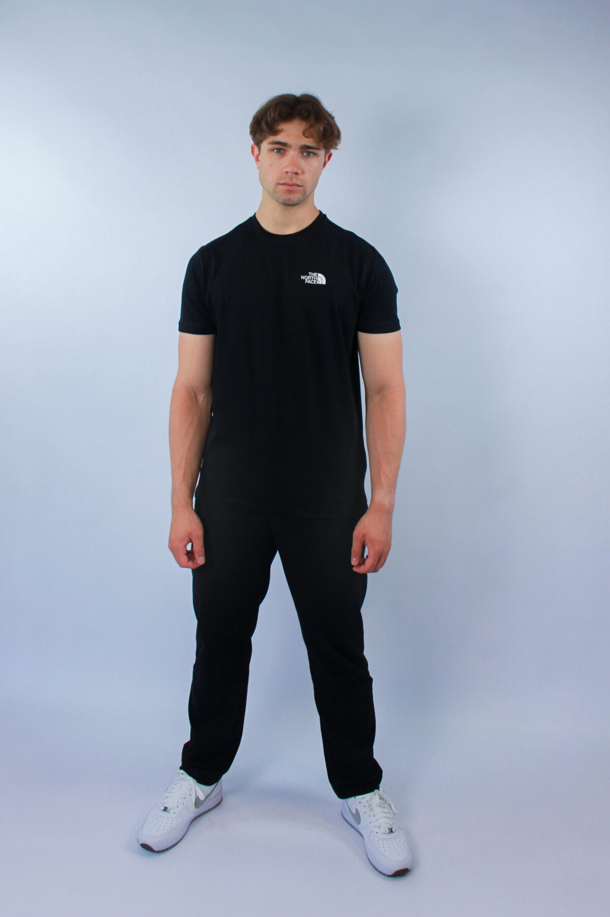 Koszulka The North Face męska Vertical Logo czarna — zdjęcie 6