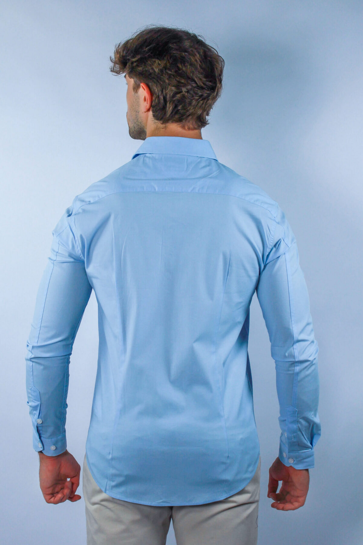 Koszula Tommy Jeans męska Slim Fit niebieska — zdjęcie 8