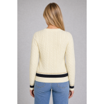 Lacoste Sweter AF4159 Women's Cable Knit Wool Sweater - obrazek 5