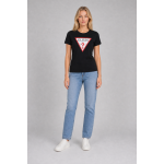 Guess Koszulka W1YI1BI3Z14 Triangle Logo T-shirt, czarna - obrazek 6