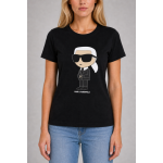 Karl Lagerfeld Koszulka 230W1700 Ikonik 2.0 Karl T-shirt, czarna - obrazek 4