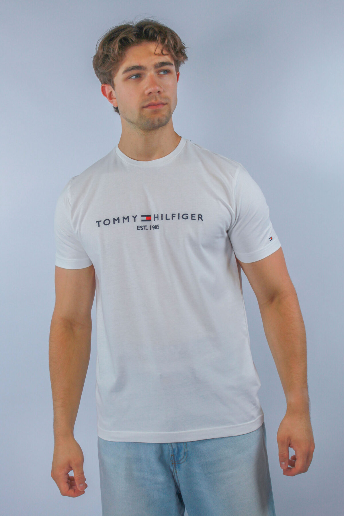 Koszulka Tommy Hilfiger męska Core Logo biała