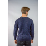 Polo Ralph Lauren Sweter 710876762 Cable-Knit Cotton Sweater, granatowy - obrazek 4