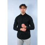 Tommy Jeans Koszula DM0DM04405 Slim Fit, czarna