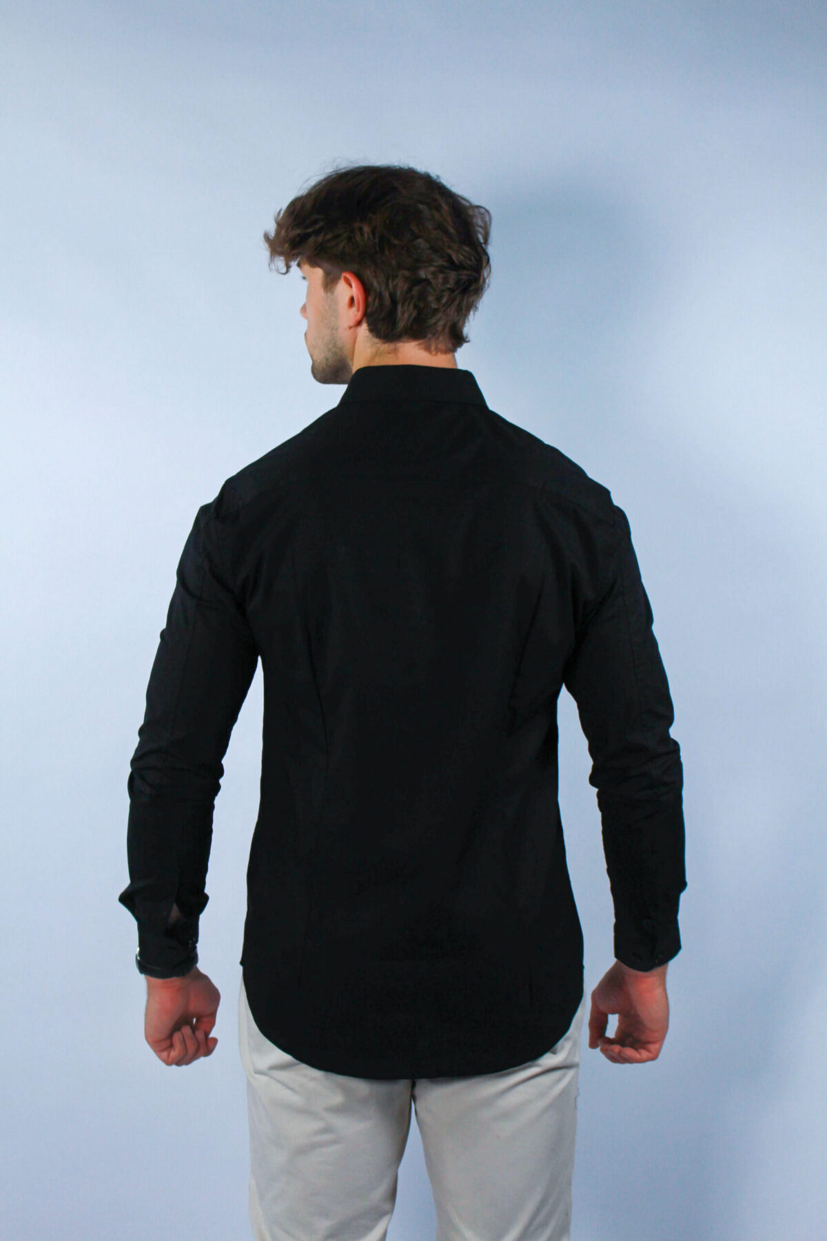 Koszula Tommy Jeans męska Slim Fit czarna — zdjęcie 5