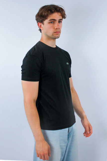 Lacoste Koszulka TH2038 Regular Fit, czarna - obrazek 3