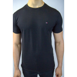 Tommy Hilfiger Koszulka MW0MW10800 Stretch Slim Fit Tee, czarna - obrazek 6