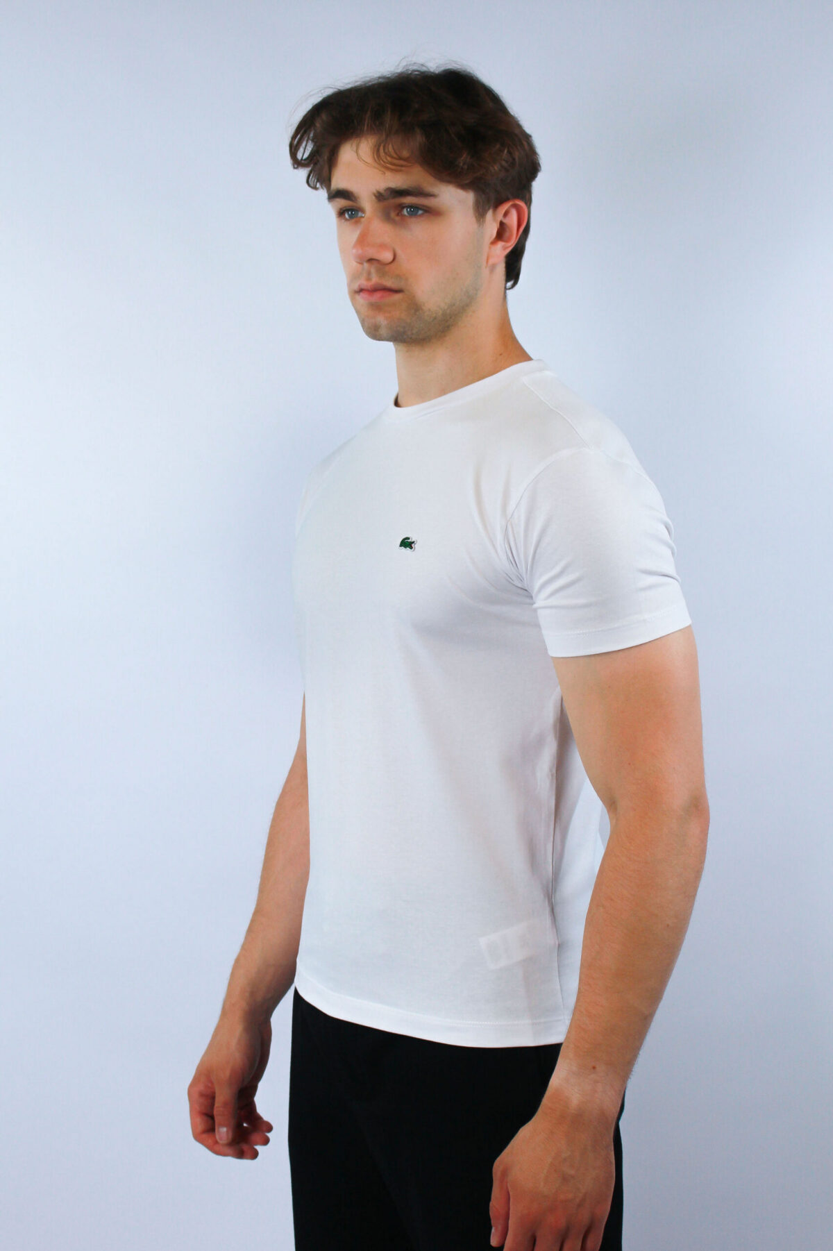 Koszulka Lacoste męska Regular Fit biała — zdjęcie 2
