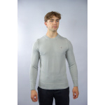 Tommy Hilfiger Sweter MW0MW33511 Chain Ridge Structure Cneck, szary - obrazek 4