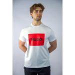 Hugo Koszulka 50467952 Diragolino212 T-shirt, biała - obrazek 4