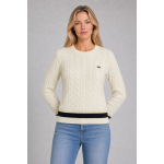Lacoste Sweter AF4159 Women's Cable Knit Wool Sweater - obrazek 3