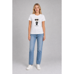 Karl Lagerfeld Koszulka 230W1700 Ikonik 2.0 Karl T-shirt, biała - obrazek 6